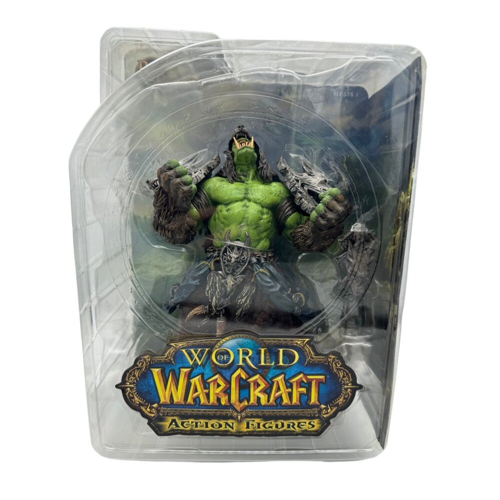 World of Warcraft: Orc Shaman Rehgar Earthfury Action Figure Series 1- New in Bo